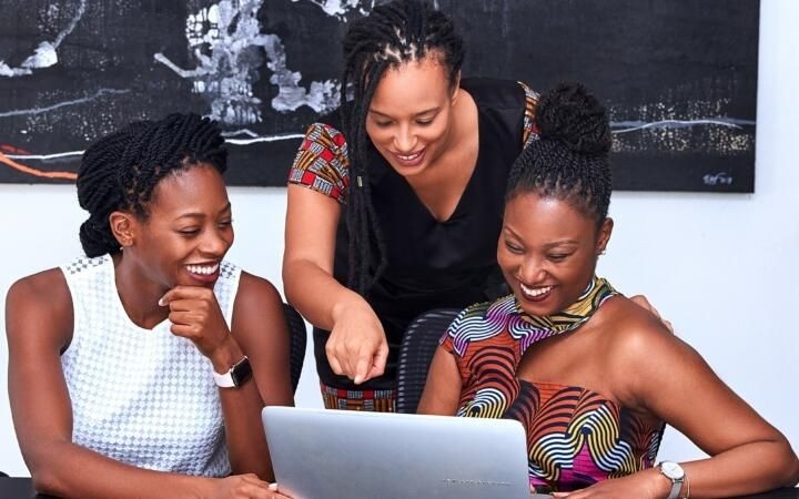 Nigerian citizens engaging with digital participation platform representing national reform and inclusive economic growth